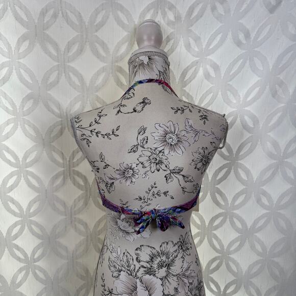 Aeropostale Bikini Bandeau Removable Halter Strap Swim Top NWT - Picture 2 of 9